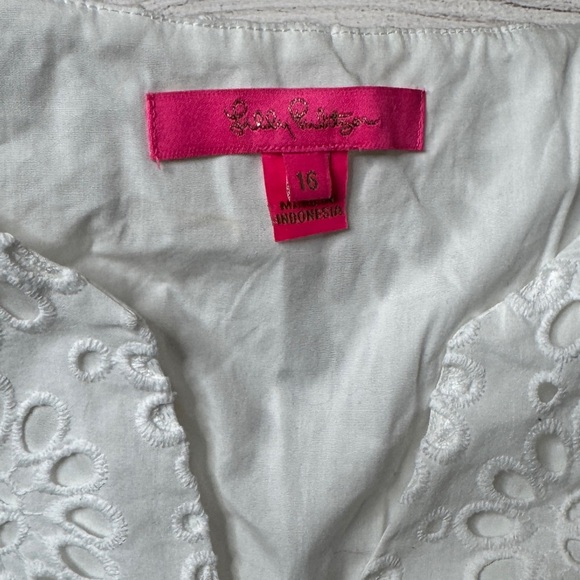 Lilly Pulitzer White Eyelet Blouse - Picture 2 of 7